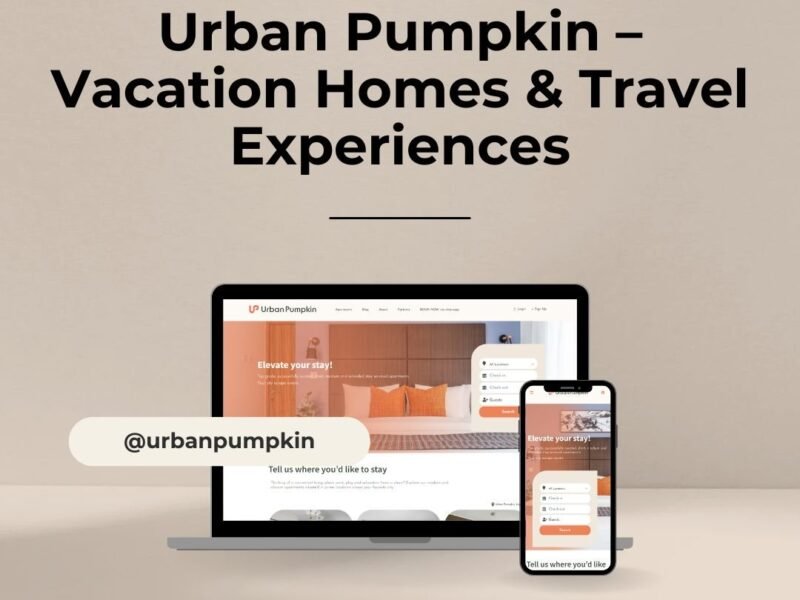 Urban Pumpkin site for vacation homes, with a stay finder and amenities view